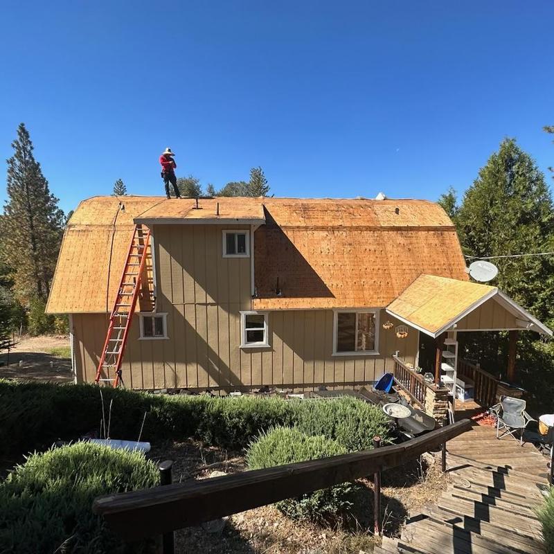 GAF lifetime asphalt roof plywood decking installation