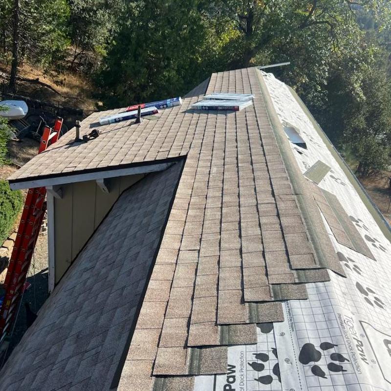 Gaf lifetime asphalt roof installation in Sonora