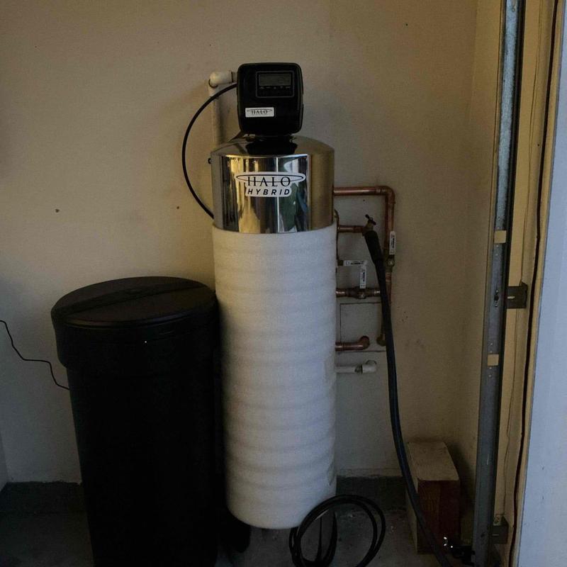 Halo Hybrid water softener and filtration system installation