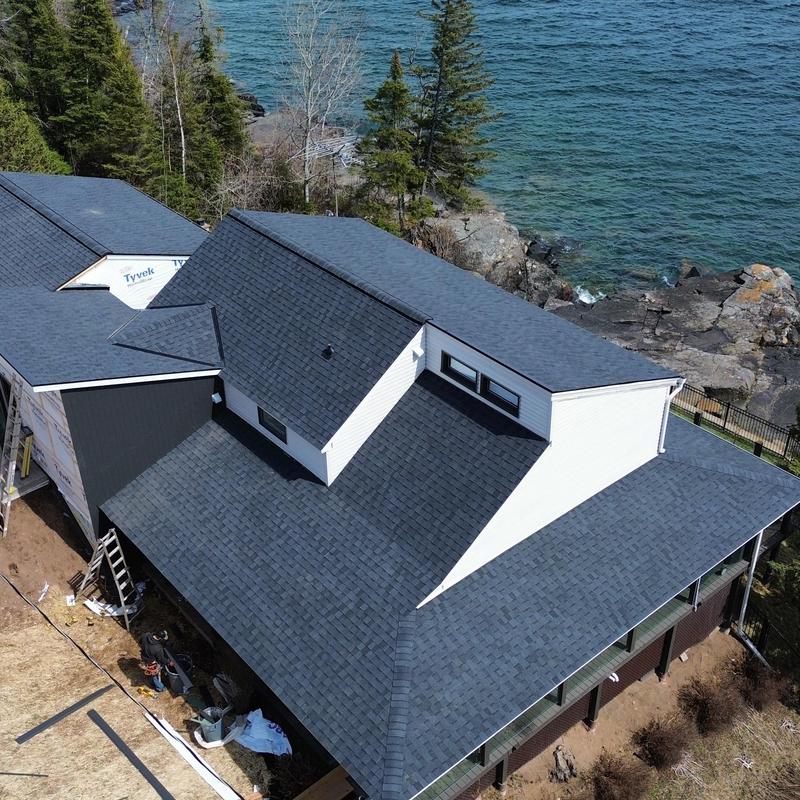 CertainTeed Landmark shingles roof by lakeshore residence CertainTeed Landmark shingles roof by lakeshore residence