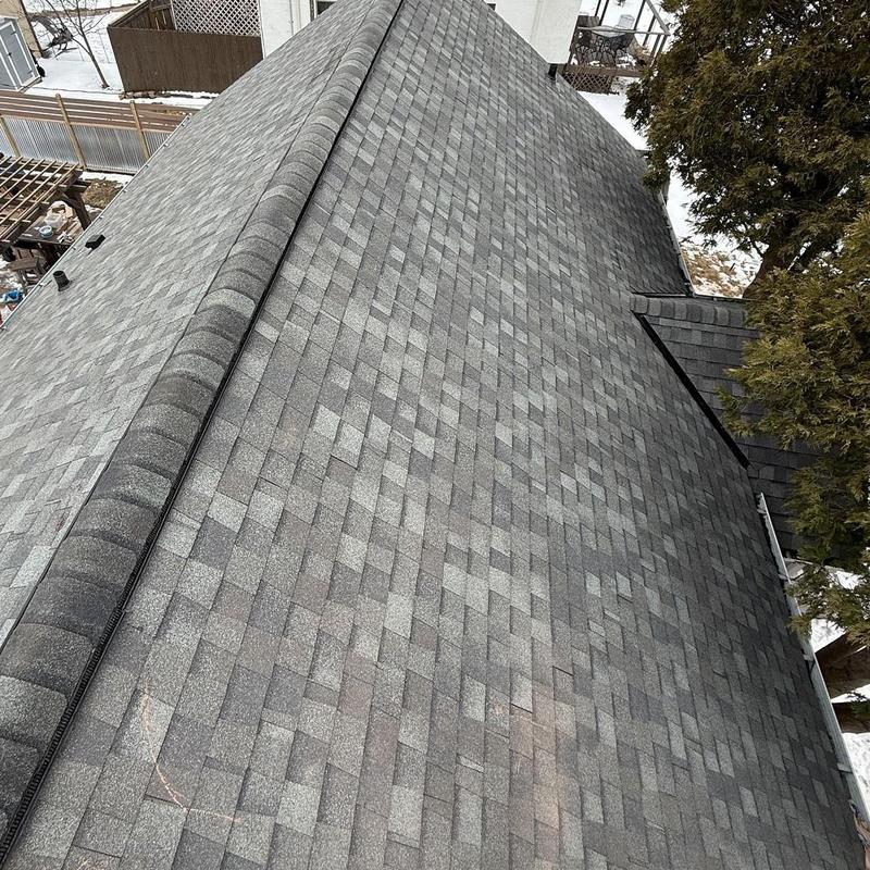 CertainTeed Landmark shingle roof in Thunderstorm Gray CertainTeed Landmark shingle roof in Thunderstorm Gray