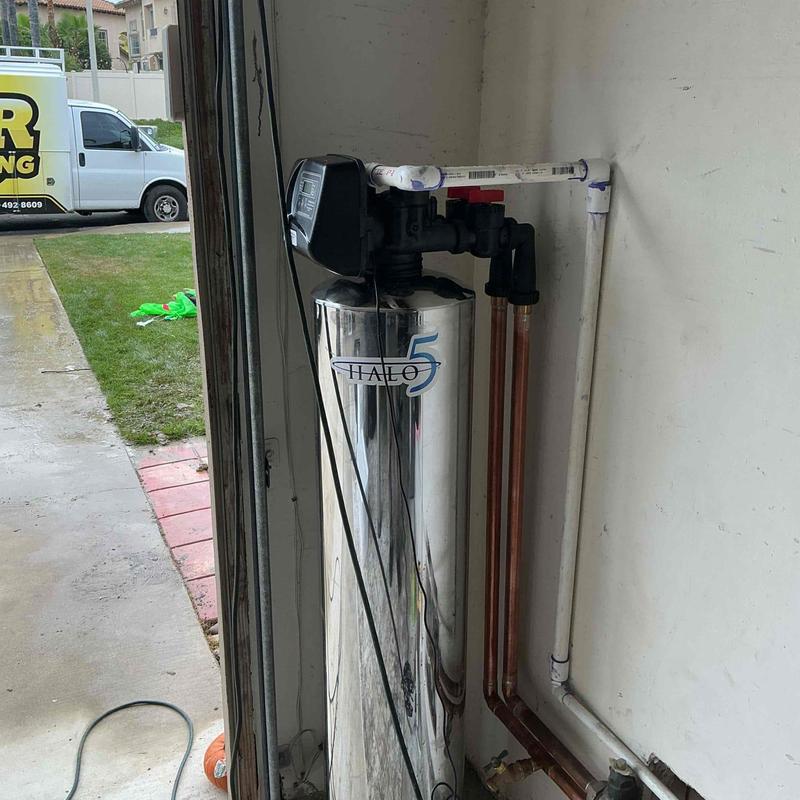 Halo 5 water filtration system installation and plumbing