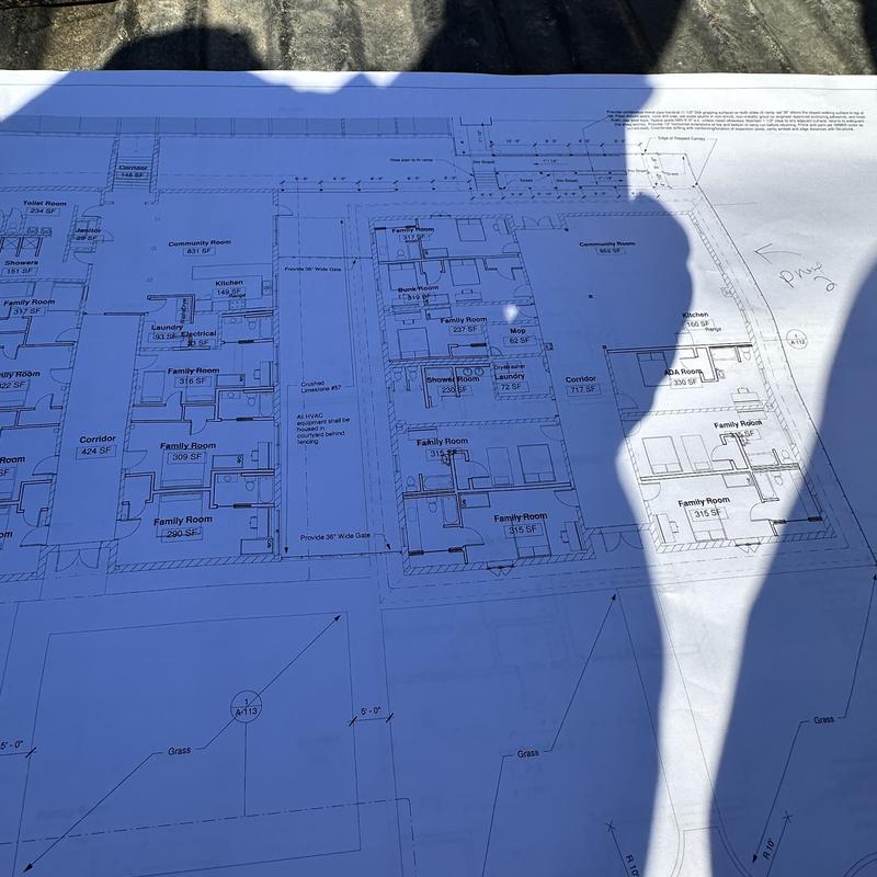 Commercial building floor plan blueprint with room labels Commercial building floor plan blueprint with room labels