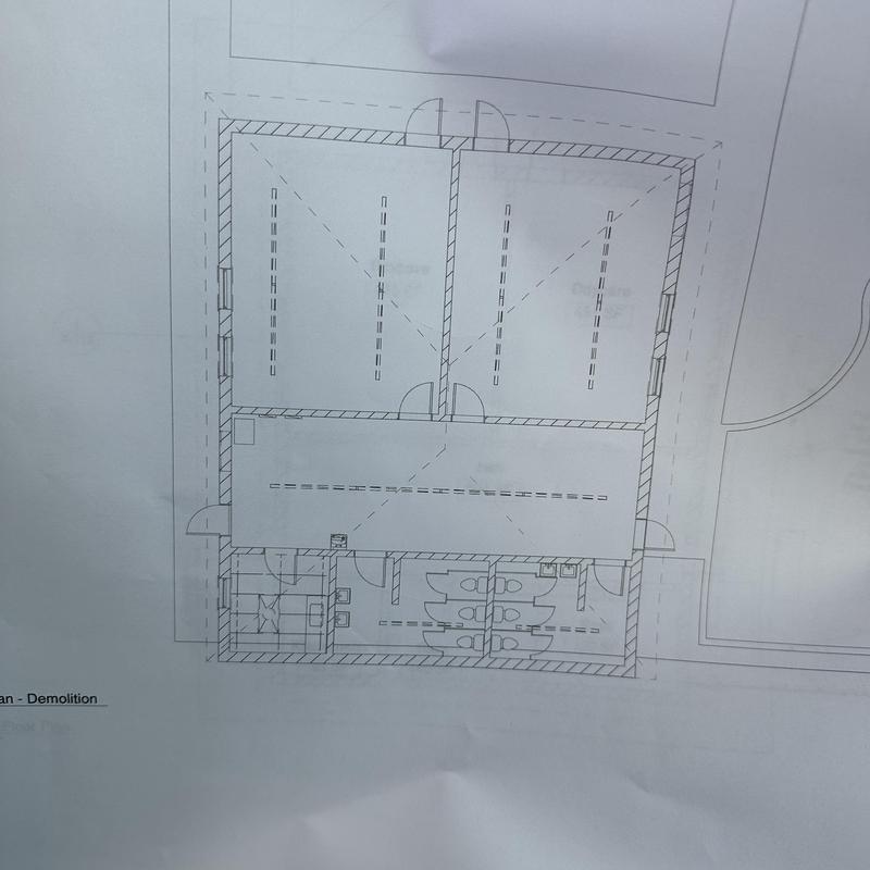 Commercial building floor plan for remodel coordination Commercial building floor plan for remodel coordination