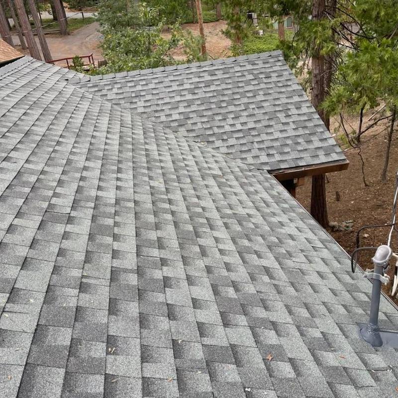 Gaf lifetime asphalt shingle roof installation with trees