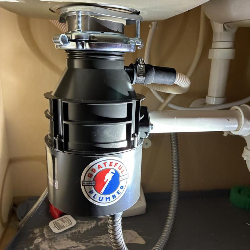 Badger 5 garbage disposal installed under sink