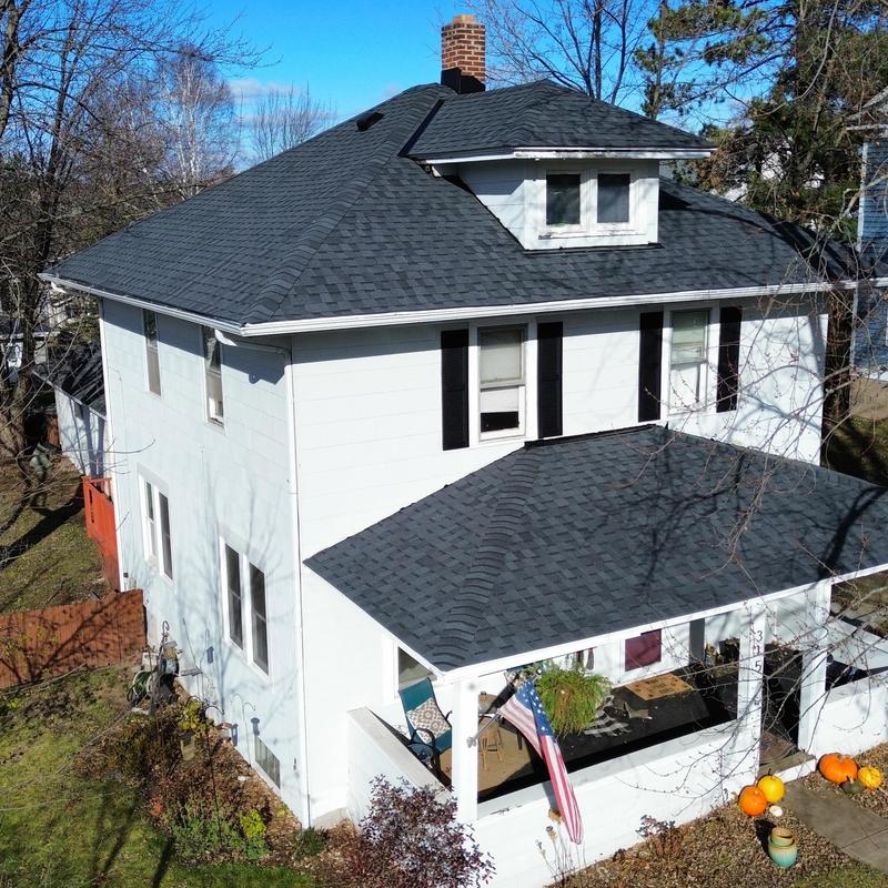 CertainTeed Moire Black Landmark shingles roof replacement CertainTeed Moire Black Landmark shingles roof replacement