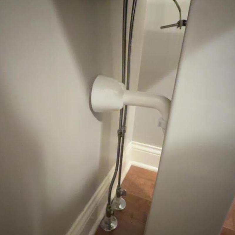 Sink drain p-trap replacement under pedestal sink