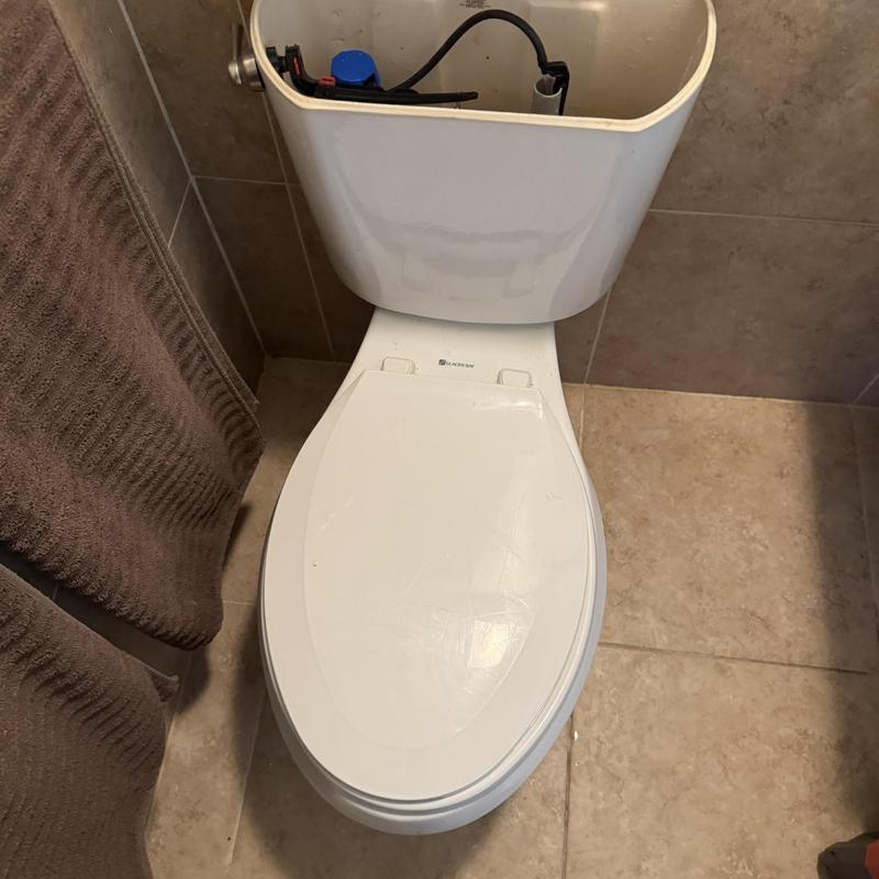Toilet tank bolts replacement and leak test
