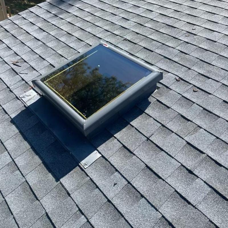 Velux skylight installed on lifetime asphalt roof
