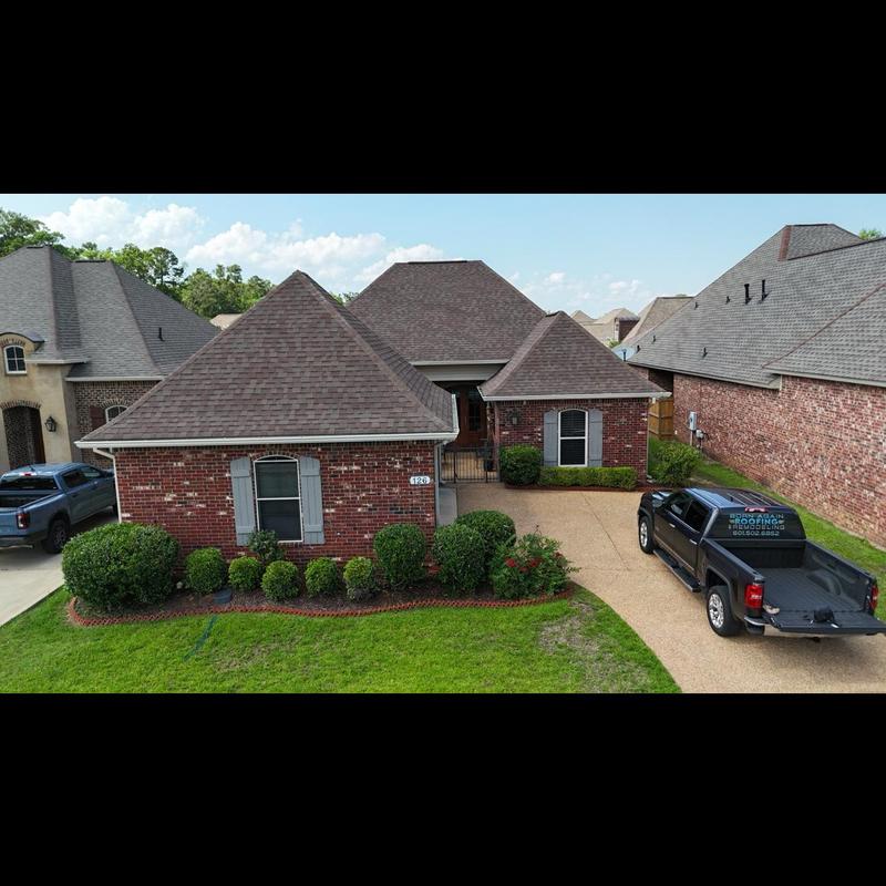 Asphalt shingle roof inspection on residential home