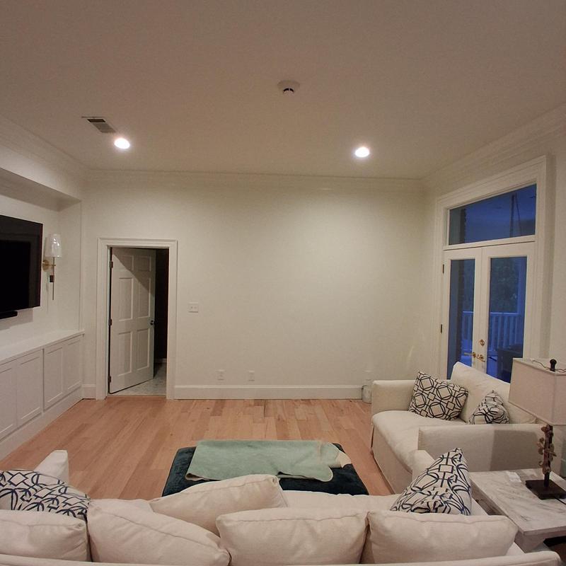 24 LED surface mount lights installed in living room ceiling 24 LED surface mount lights installed in living room ceiling