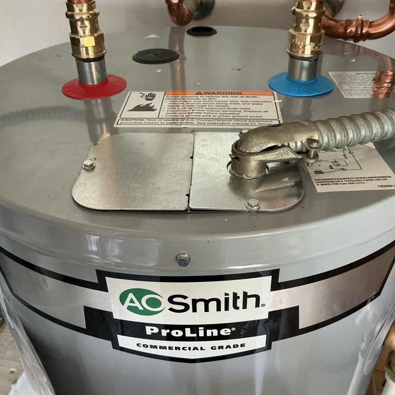 A.O. Smith commercial electric water heater connections