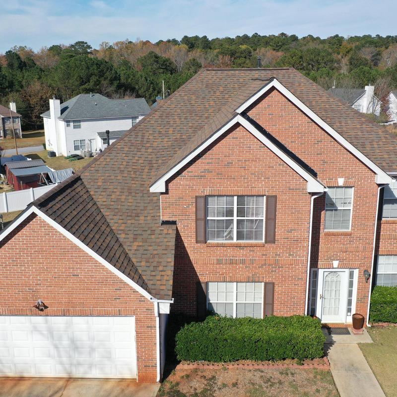 Atlas Pristine Lifetime shingle roof on brick home Atlas Pristine Lifetime shingle roof on brick home