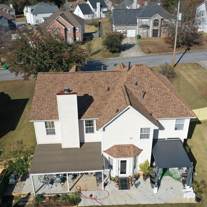 Atlas Pristine Lifetime shingle roof in Decatur home Atlas Pristine Lifetime shingle roof in Decatur home