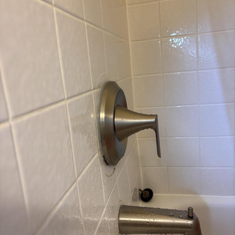 Moen shower valve and handle installation in tiled wall
