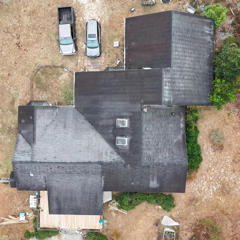 Asphalt shingle roof with wind damage inspection in Lexington