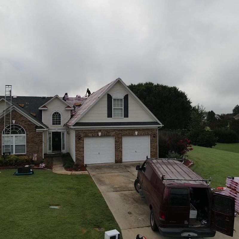 Roof shingles replacement with hail damage evidence review