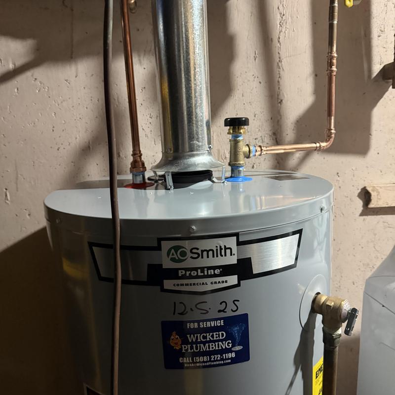 Water heater replacement with new copper piping