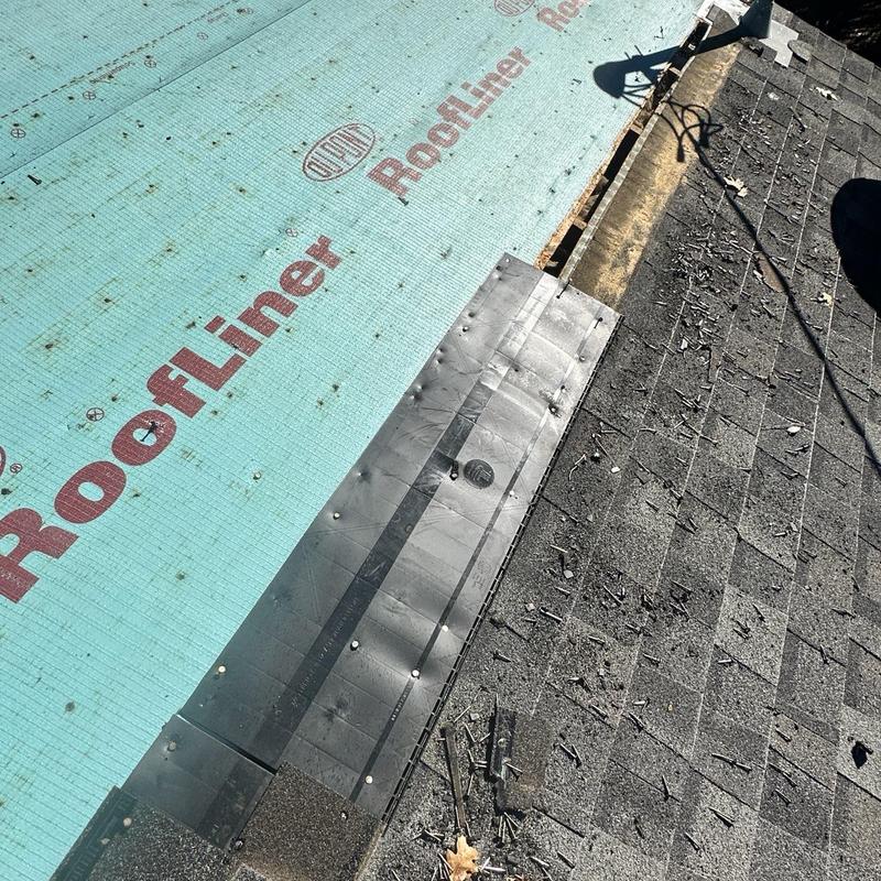 GAF asphalt shingle roof with RoofLiner underlayment