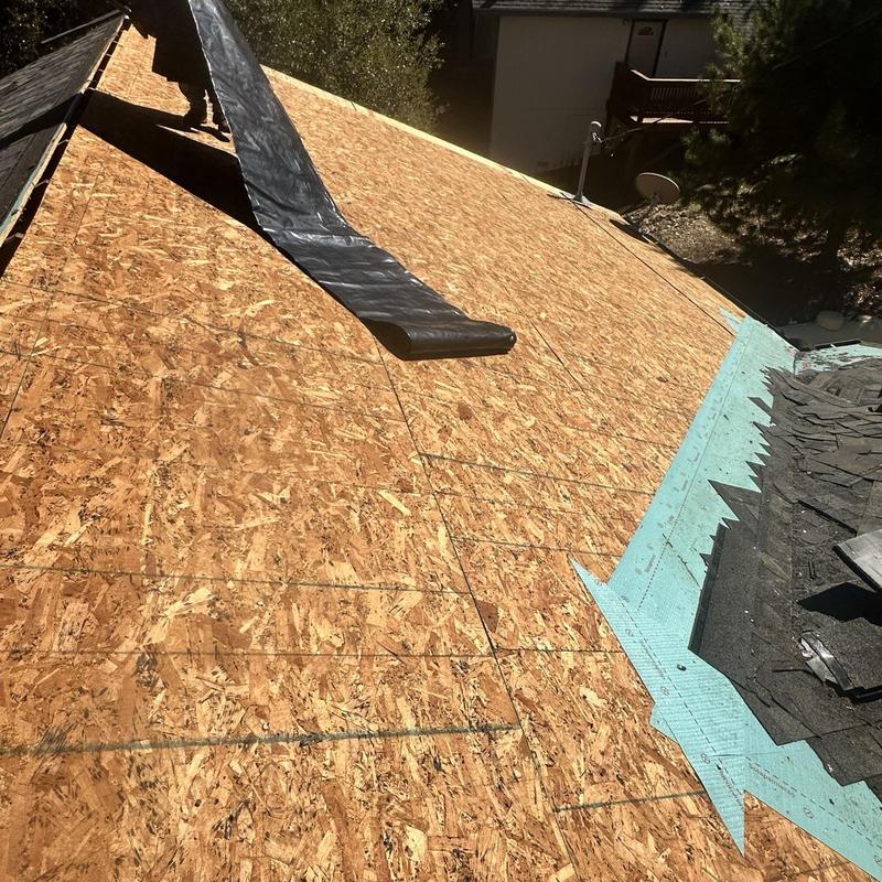 Roof decking installation with waterproof underlayment in Sonora