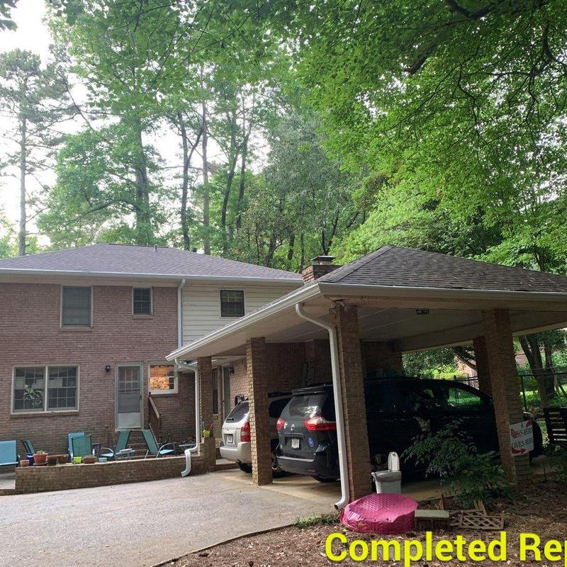 Atlas Pristine Lifetime shingles and gutter installation Atlas Pristine Lifetime shingles and gutter installation