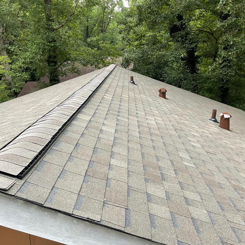 Atlas Pristine Lifetime shingles on residential roof Atlas Pristine Lifetime shingles on residential roof