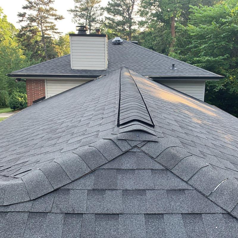 Atlas Pristine Lifetime roof shingles, Black Shadow color Atlas Pristine Lifetime roof shingles, Black Shadow color