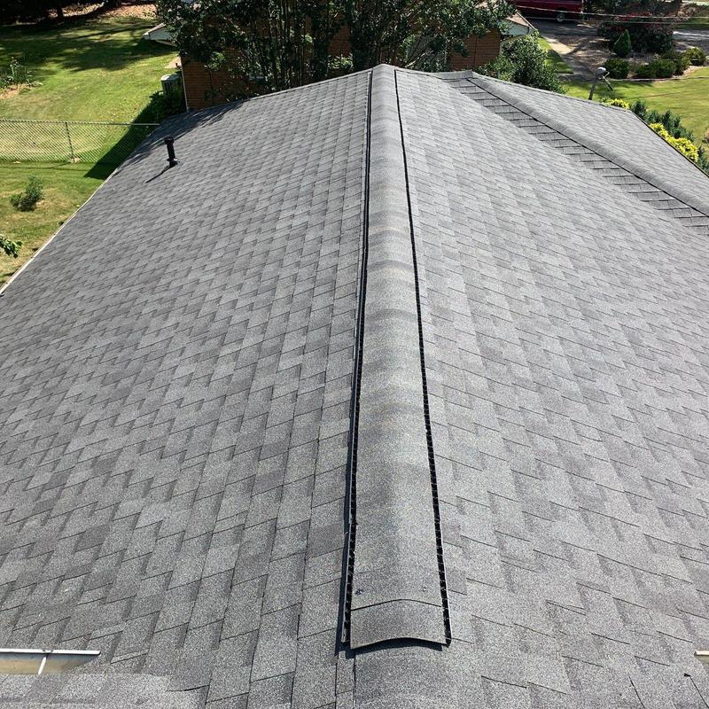 Atlas Pristine Lifetime Black Shadow shingles on roof Atlas Pristine Lifetime Black Shadow shingles on roof