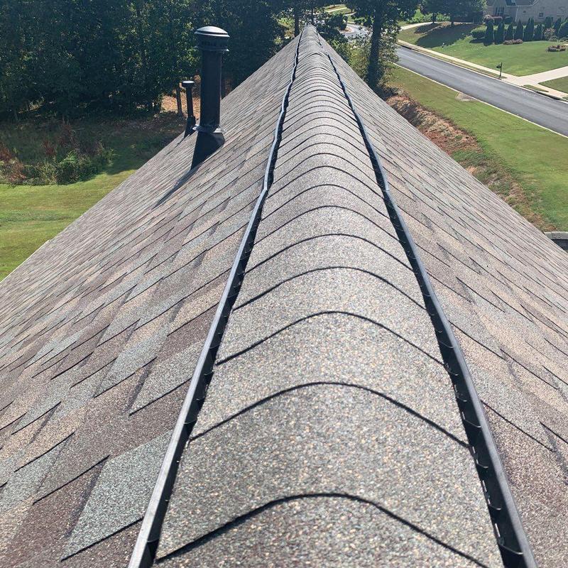 Atlas Pristine Lifetime Majestic Shake roof ridge installation Atlas Pristine Lifetime Majestic Shake roof ridge installation