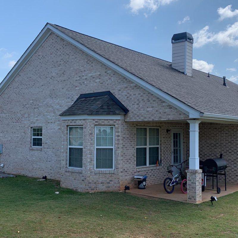 Atlas Pristine Lifetime shingles on residential roof Atlas Pristine Lifetime shingles on residential roof