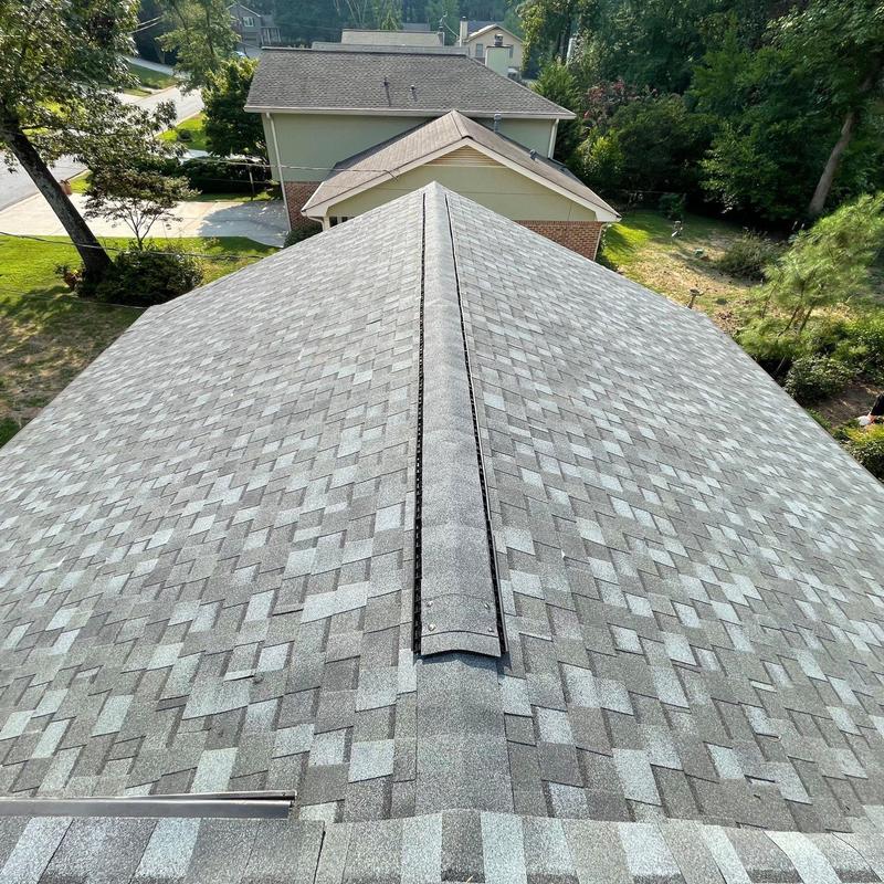 Atlas Pristine Lifetime shingles roof with ridge vent Atlas Pristine Lifetime shingles roof with ridge vent