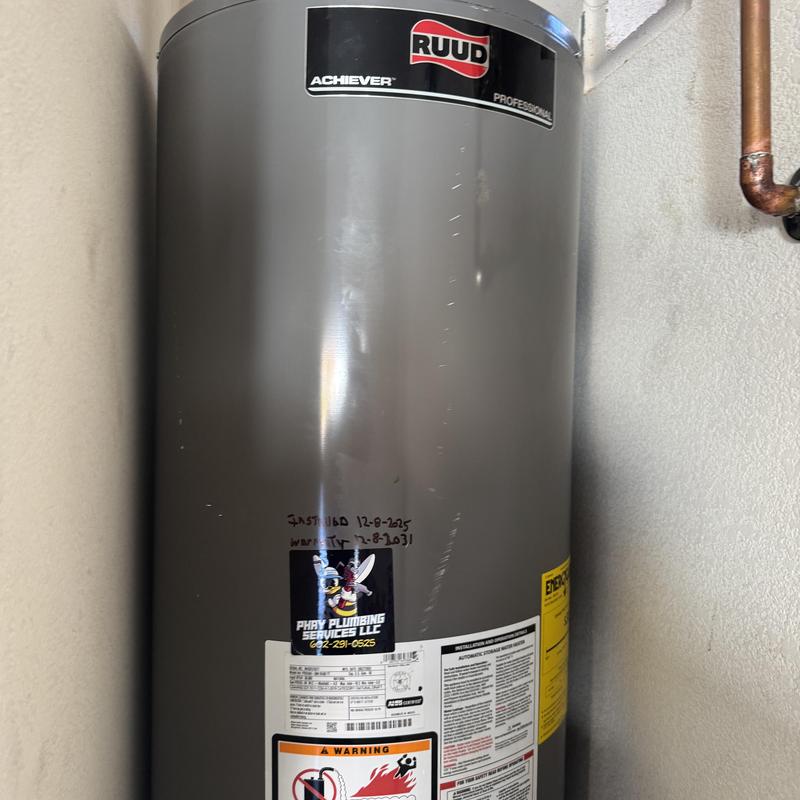 50 gallon Ruud water heater installation in Goodyear AZ