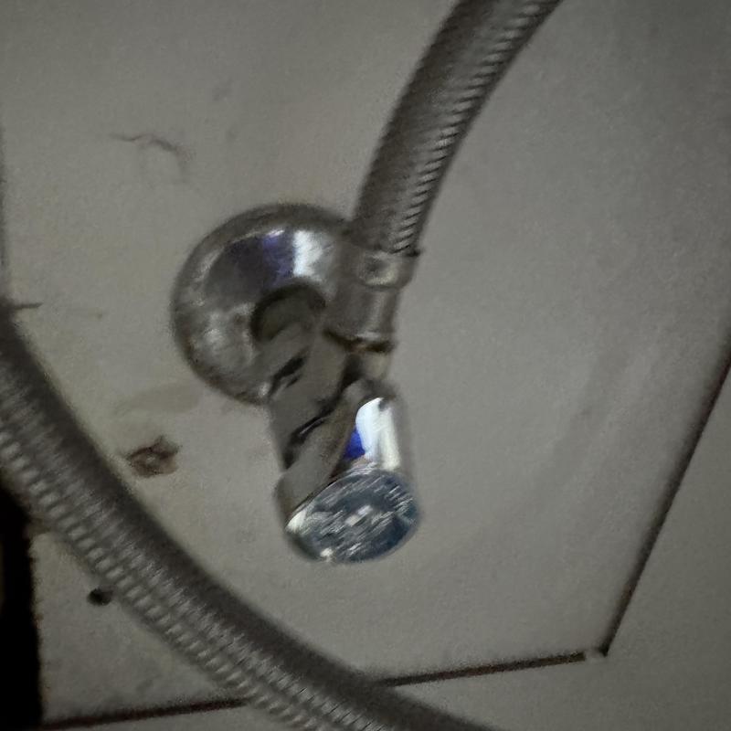 Quarter turn shut off valve under bathroom vanity sink