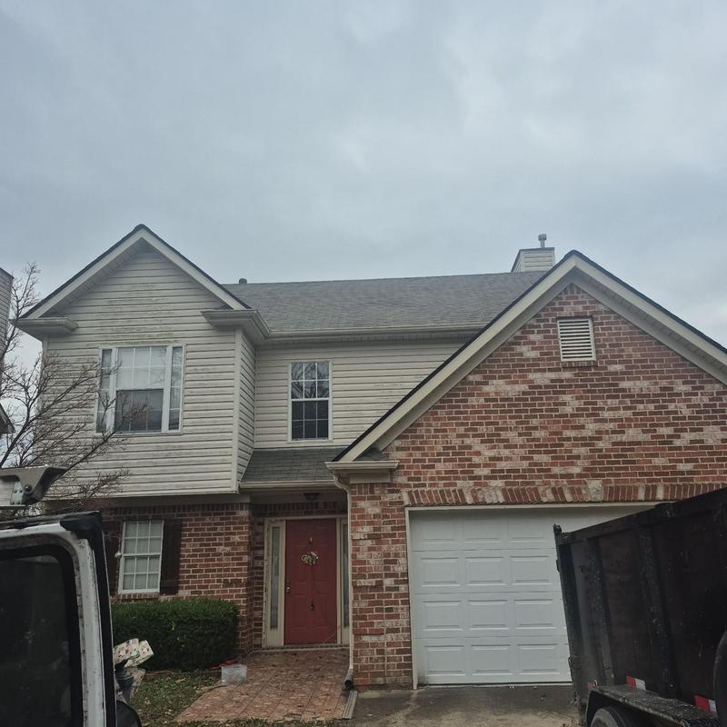 Owen's Corning Driftwood 3-tab shingle roof replacement Owen's Corning Driftwood 3-tab shingle roof replacement