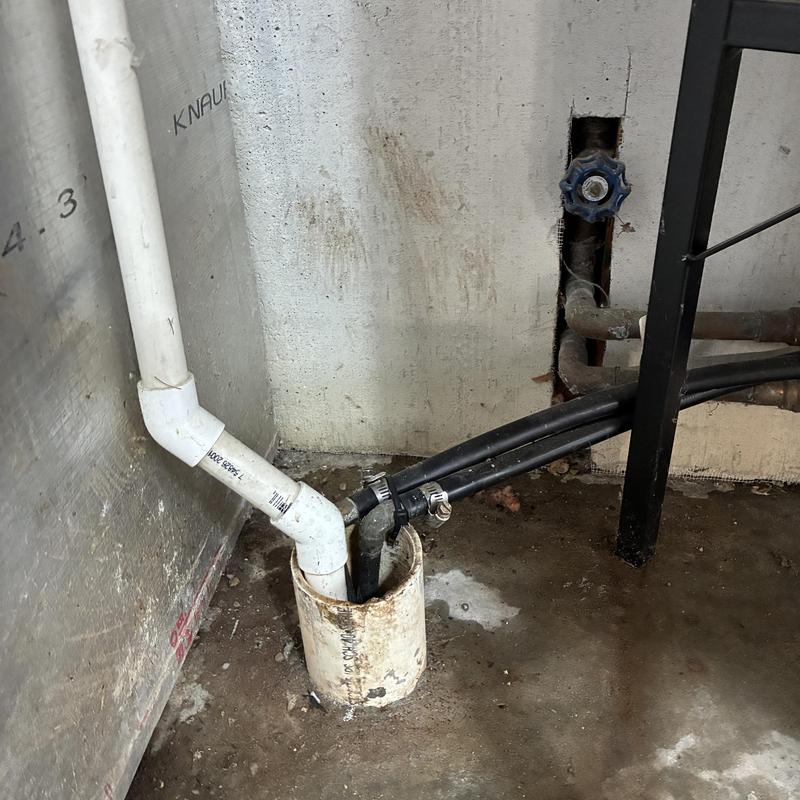 Laundry and kitchen drain pipes with clamps