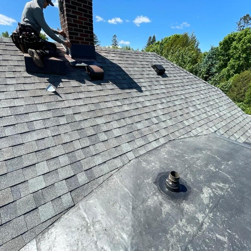 Certainteed Northgate SBS shingles and EPDM membrane roof Certainteed Northgate SBS shingles and EPDM membrane roof