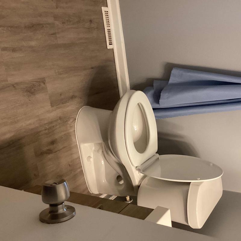 Toilet with double seal after blockage removal