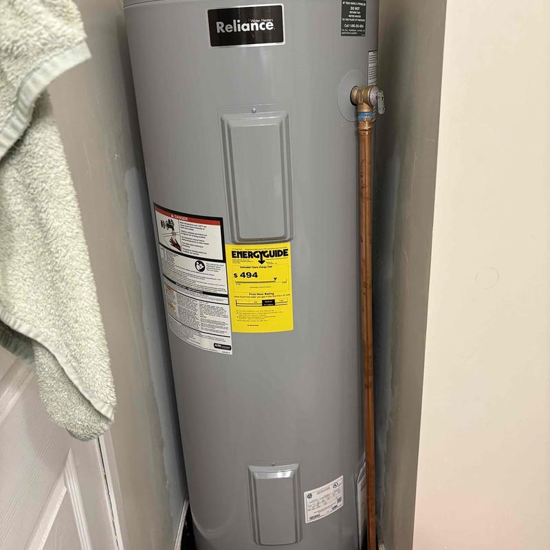 Water heater with copper and PEX line repair