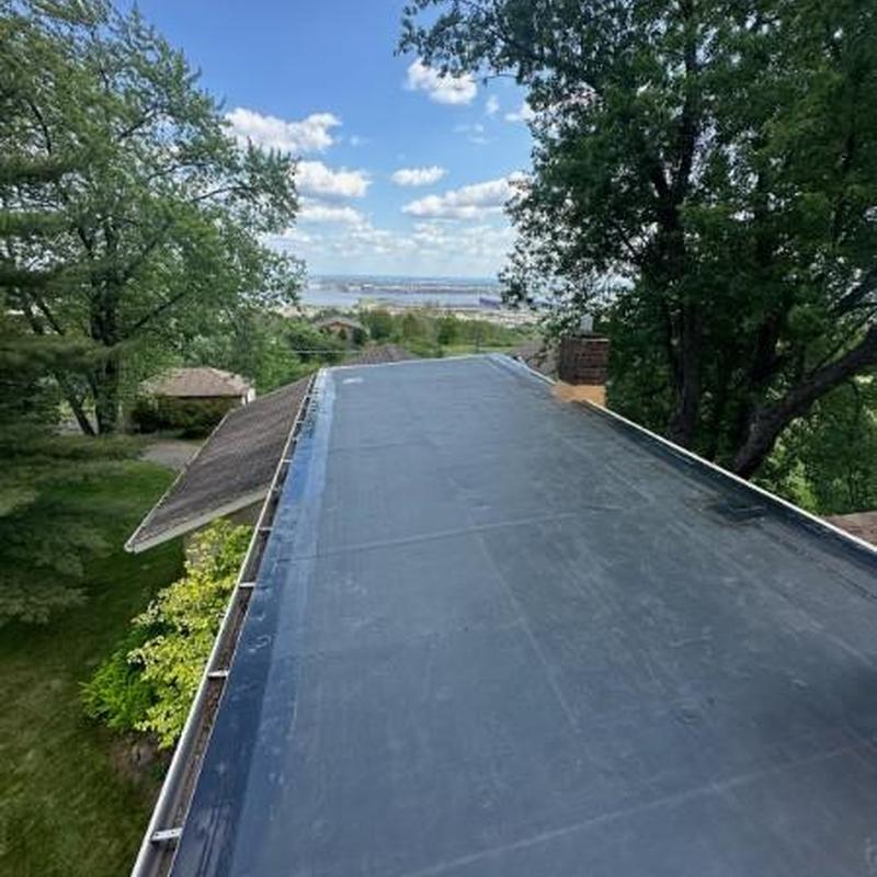 GenFlex EPDM membrane flat roof installation GenFlex EPDM membrane flat roof installation