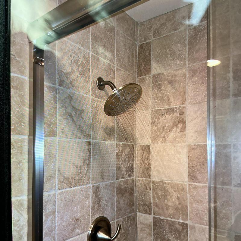 Shower head and cartridge installation with running water