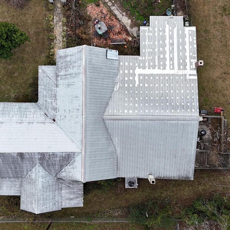 Metal roof storm damage inspection and replacement quote