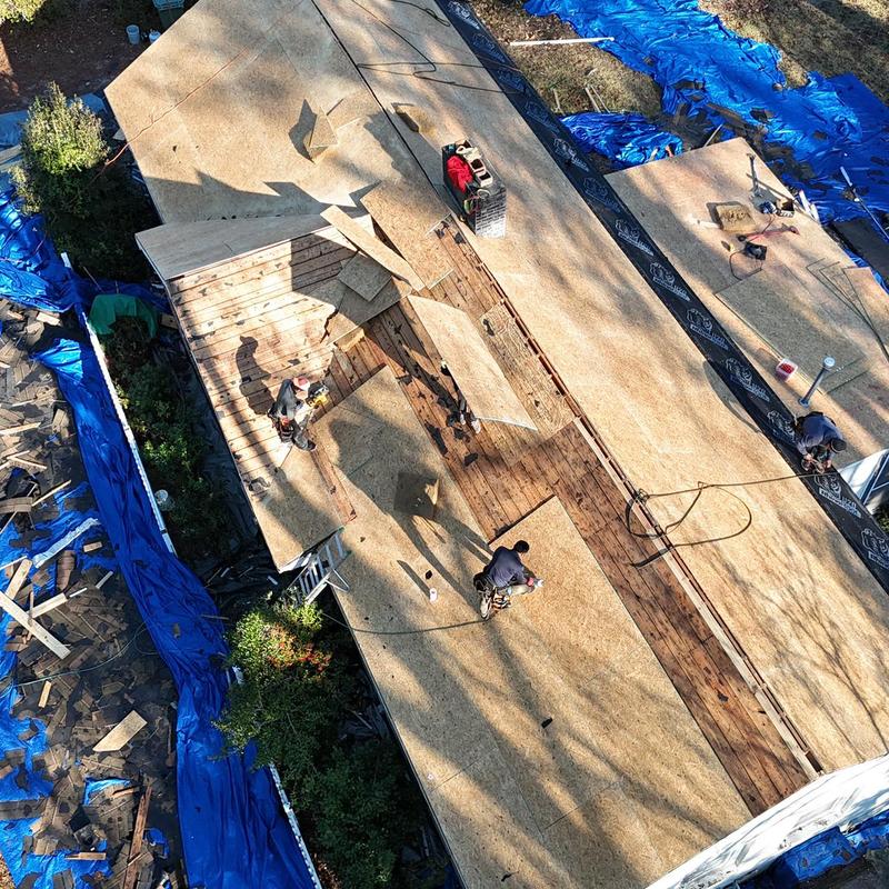 Owens Corning Oakridge roof decking installation