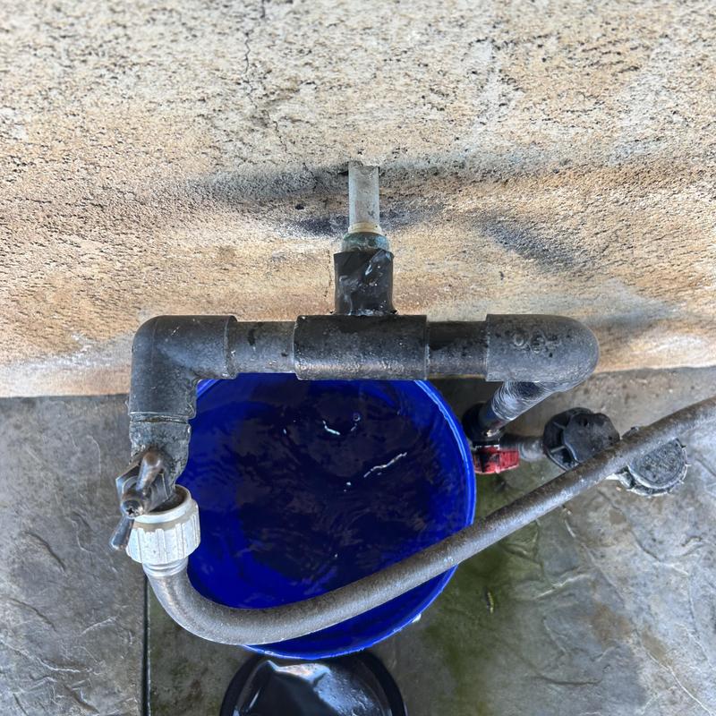 Hose bibb faucet and PVC pipe connection repair