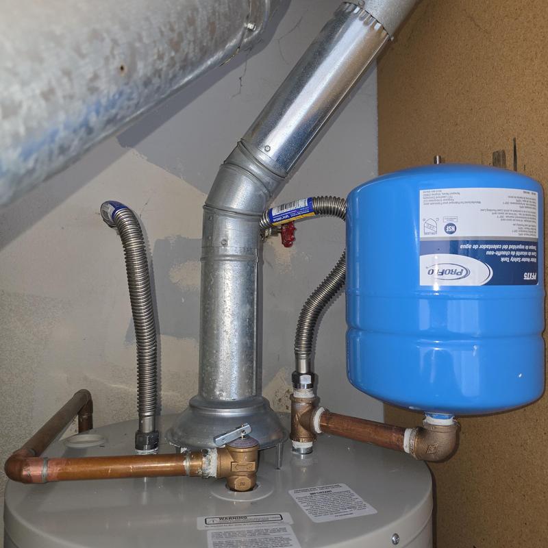 Bradford White water heater with expansion tank
