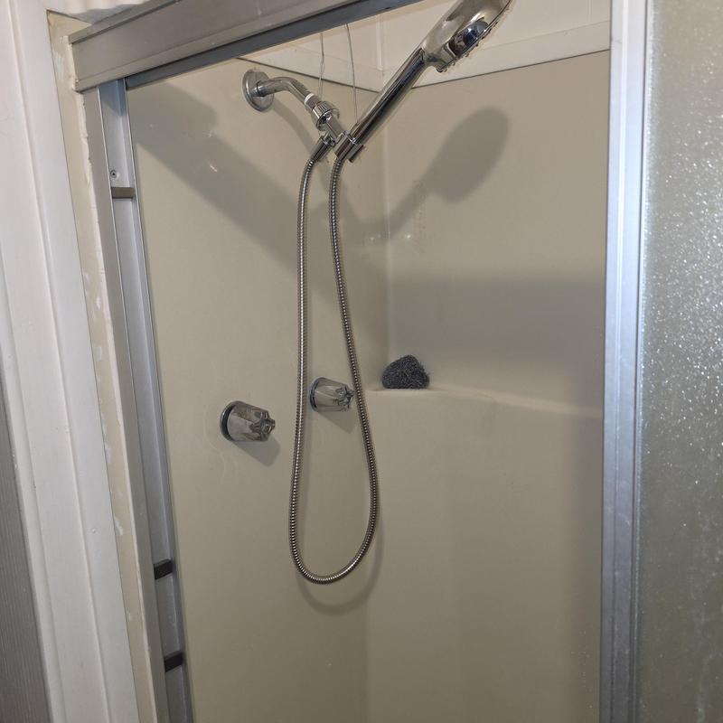 Shower valve with new brass stems installed and tested