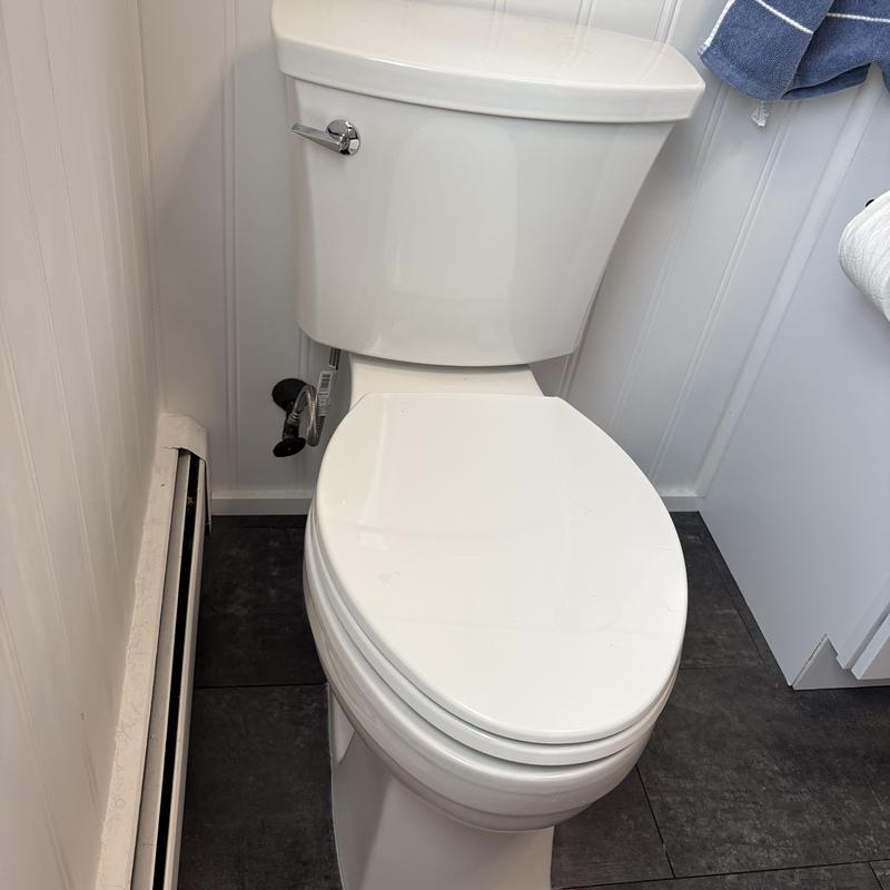 Toilet wax ring and supply line replacement in bathroom