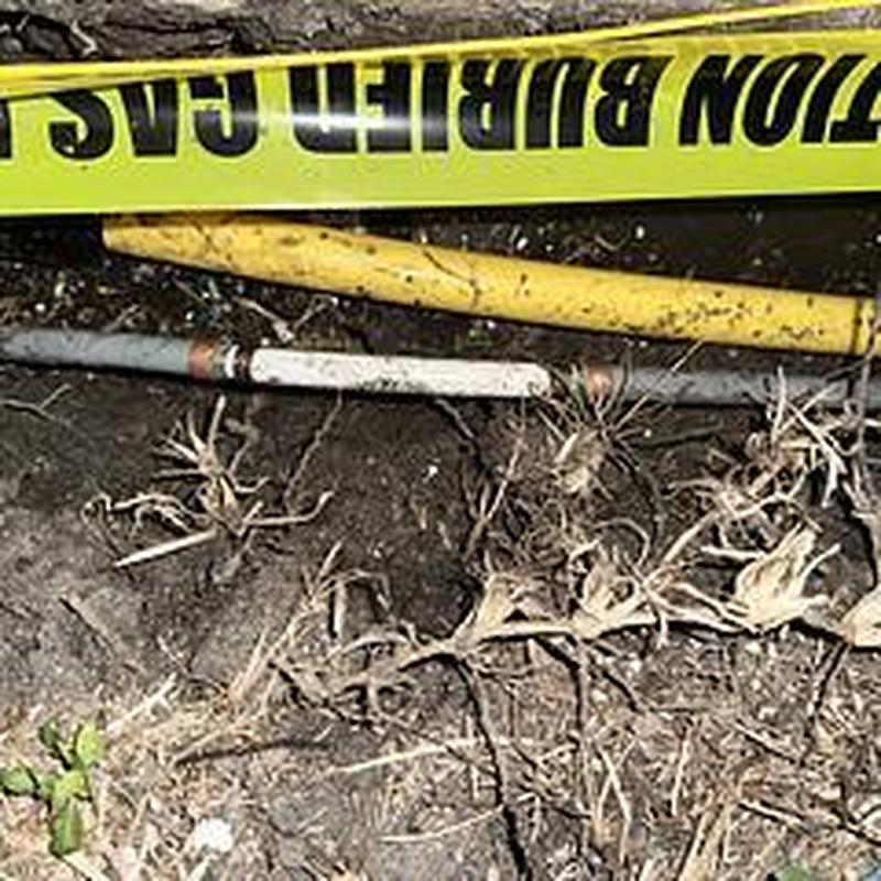 12 poly water line with poly to pex adapter installed