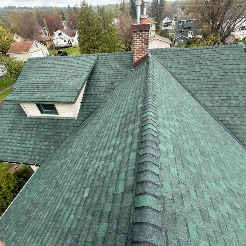 ClimateFlex impact rated roof shingles in hunter green ClimateFlex impact rated roof shingles in hunter green