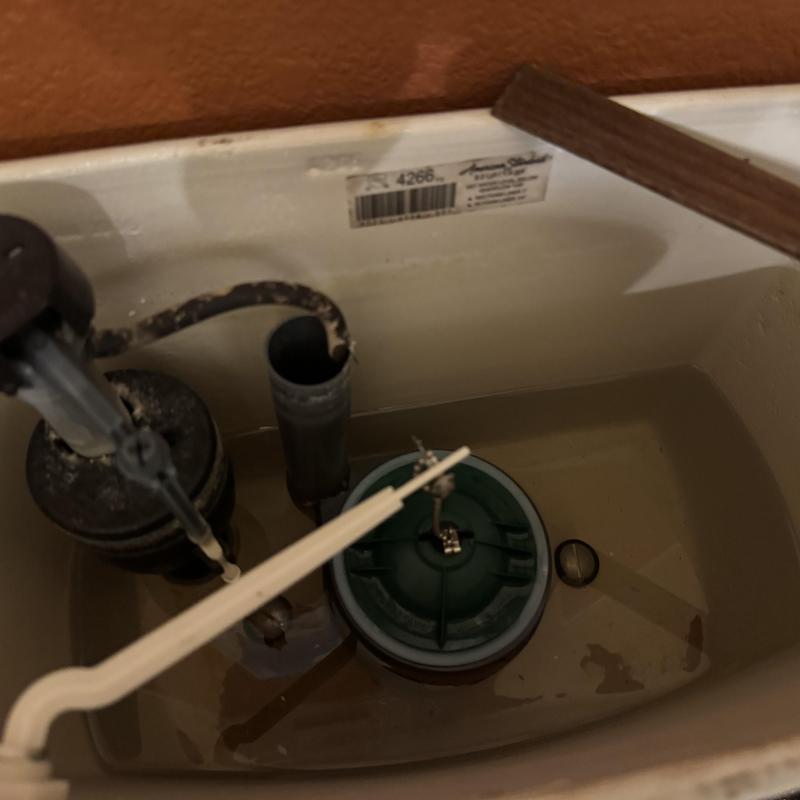 Toilet fill valve inside tank in Goodyear, AZ